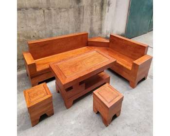 Sự thanh lịch : Bộ sofa gỗ hươngcho không gian ấm cúng SF117
